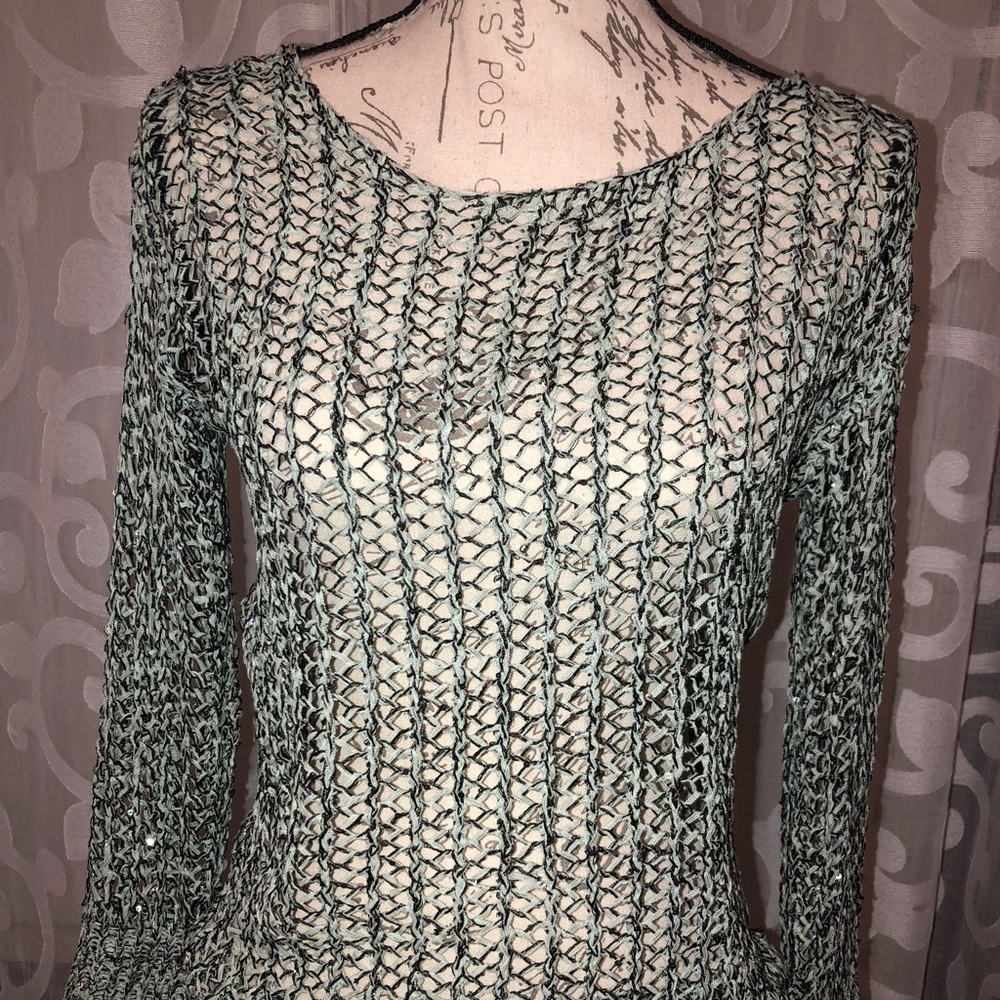 Crochet style sweater